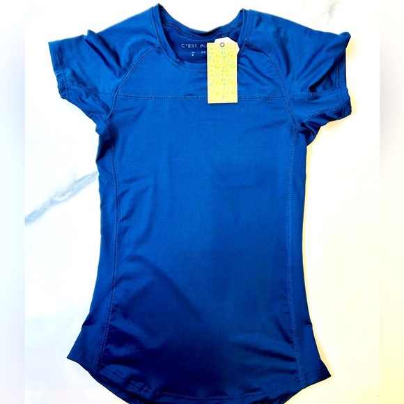 Blue short sleeve top - Picture 1 of 2